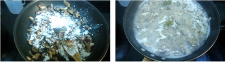 蘑菇奶油浓汤步骤4-5
