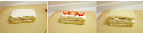 草莓蛋糕可丽饼卷步骤8