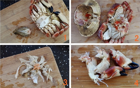 咖喱蟹步骤1-4