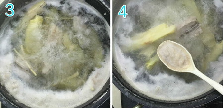 竹蔗茅根骨头汤步骤3-4