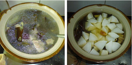 海带萝卜排骨汤步骤3-4
