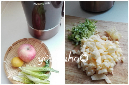 莴笋苹果果蔬汁步骤1-2