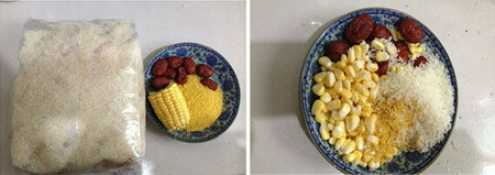 玉米粥步骤1