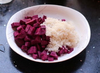 紫薯米糊步骤1
