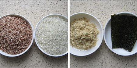 红粳米肉松饭团步骤1-2
