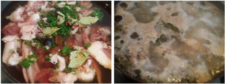 白菜豆腐鸭肉汤步骤1-2