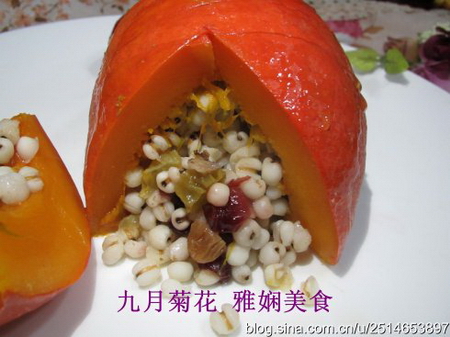 灯笼干果薏米甜饭的做法