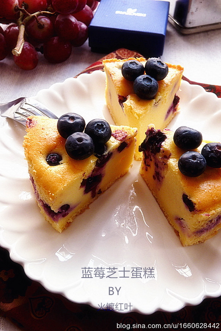 蓝莓芝士蛋糕（图）
