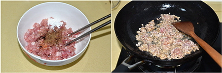肉末烧豆腐步骤3-4