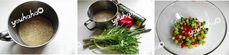 藜麦蔬菜沙拉步骤1-3