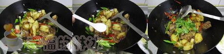 香煎排骨烩土豆步骤7-9