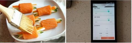 三文鱼蔬菜卷的做法步骤5-6