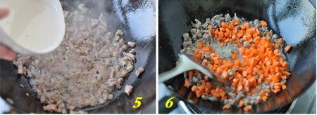 牛肉丁炒米饭的做法步骤5-6