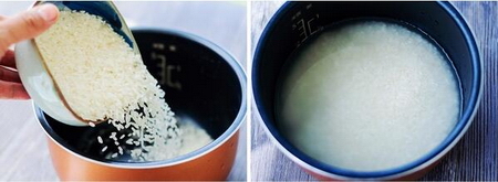 五彩素炒米的做法步骤1-2
