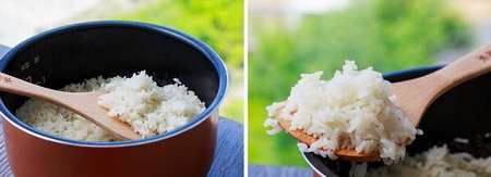 五彩素炒米的做法步骤3-4