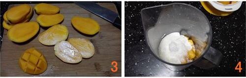 芒果酸奶慕斯的做法步骤3-4