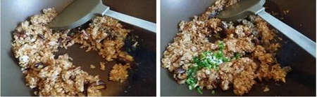 香菇酱油炒饭的做法步骤4