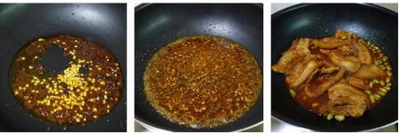 青豆烧米粉肉的做法步骤4-6