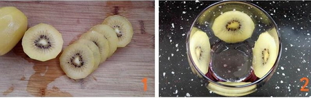 香蕉奇异果酸奶杯的做法步骤1-2