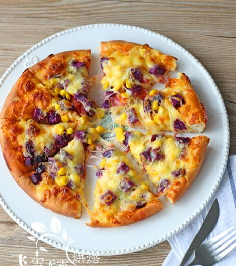 紫薯玉米披萨的做法