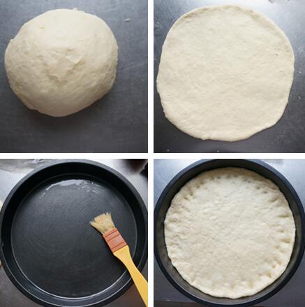 紫薯玉米披萨的做法步骤1-4