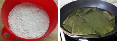 白粽子蘸白糖的做法步骤1-2