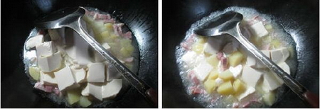 咸肉土豆煮豆腐的做法步骤5