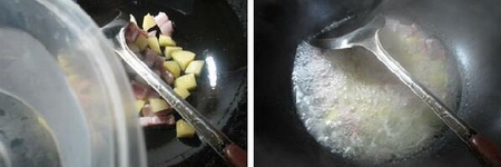 咸肉土豆煮豆腐的做法步骤4