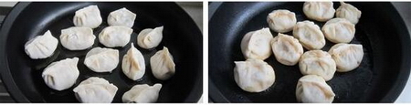 酸菜肉末煎饺的做法步骤4
