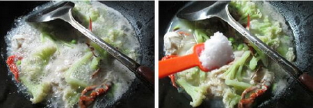 毛豆螃蟹花菜羹的做法步骤5