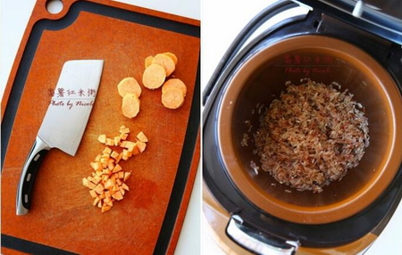 番薯红米粥的做法步骤1-2