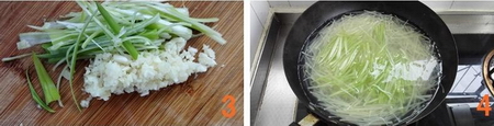 炝拌西芹土豆丝的做法步骤3-4