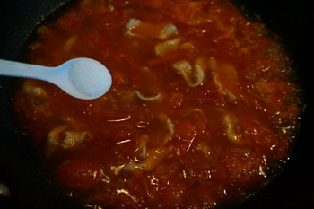 西红柿肉片汤的做法步骤9