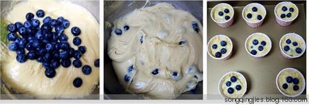 蓝莓蛋糕的做法步骤7-9