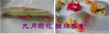 越南蔬菜春卷的做法步骤5-6