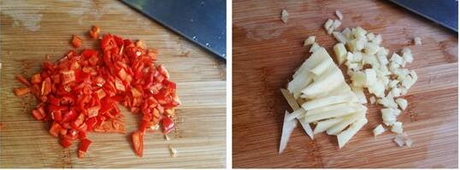 肉末浇汁茄条的做法步骤3-4