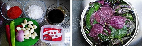 韩国苏子叶泡菜的做法步骤1-2