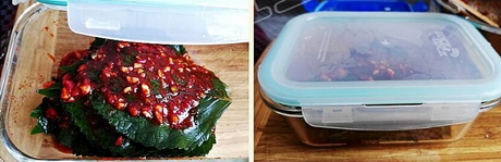 韩国苏子叶泡菜的做法步骤9-10