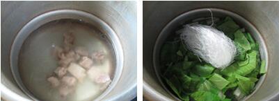 小白菜排骨粉丝汤的做法步骤4