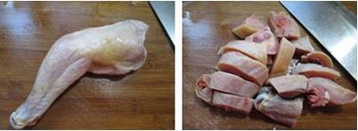 腊鸡腿煮包心菜的做法步骤2