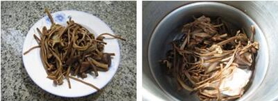 茶树菇鸡腿汤的做法步骤3