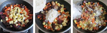 腊肉土豆焖饭的做法步骤4-6