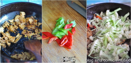 干锅有机菜花的做法步骤4-6