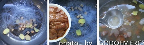 紫菜干贝肉片汤的做法步骤4-6