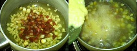 腊肠玉米浓汤的做法步骤4