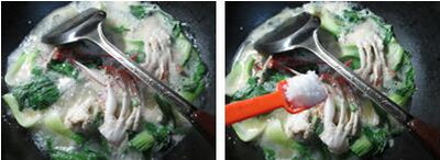青菜螃蟹煮粉丝的做法步骤5