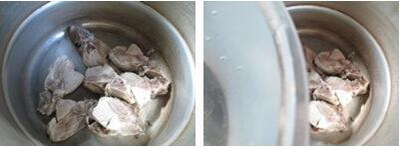毛豆秀珍菇龙骨汤的做法步骤2