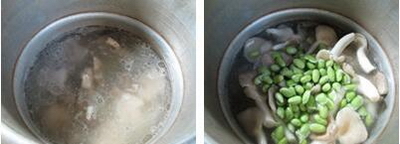 毛豆秀珍菇龙骨汤的做法步骤4