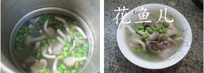 毛豆秀珍菇龙骨汤的做法步骤6