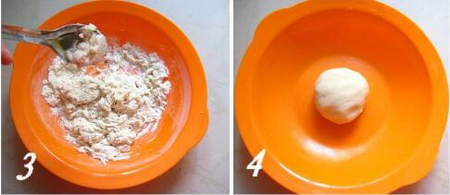 酥皮椒盐月饼的做法步骤3-4